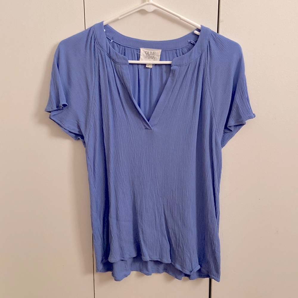 New blue work blouse